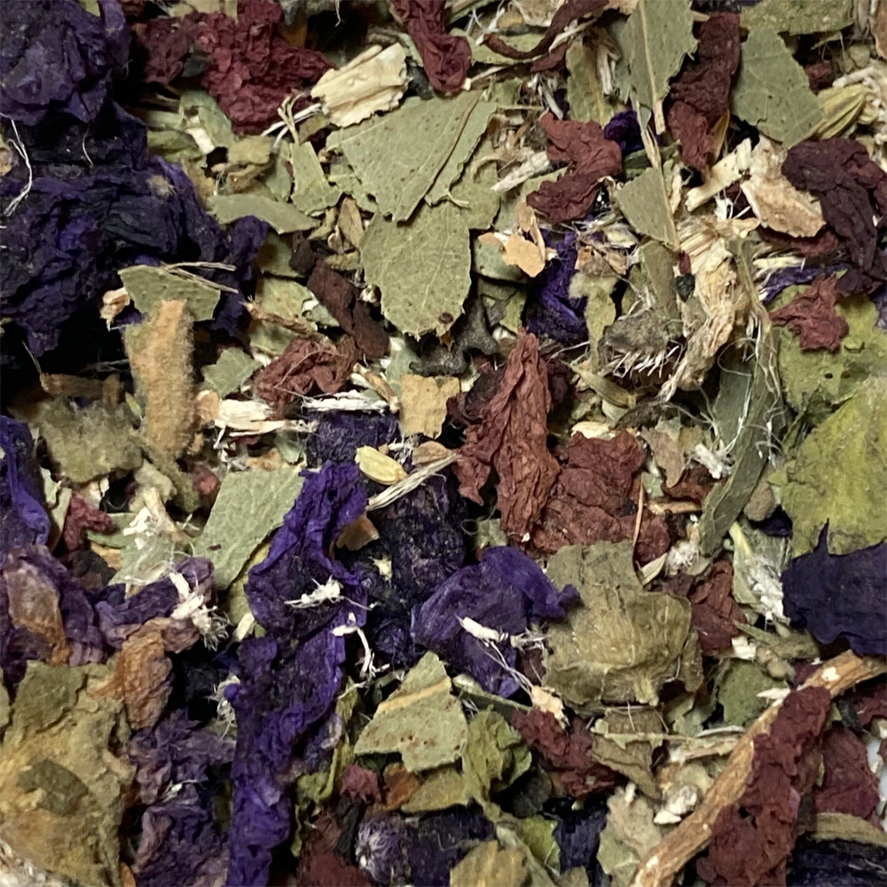 Mélange de plantes de la tisane Mon Cholest et moi