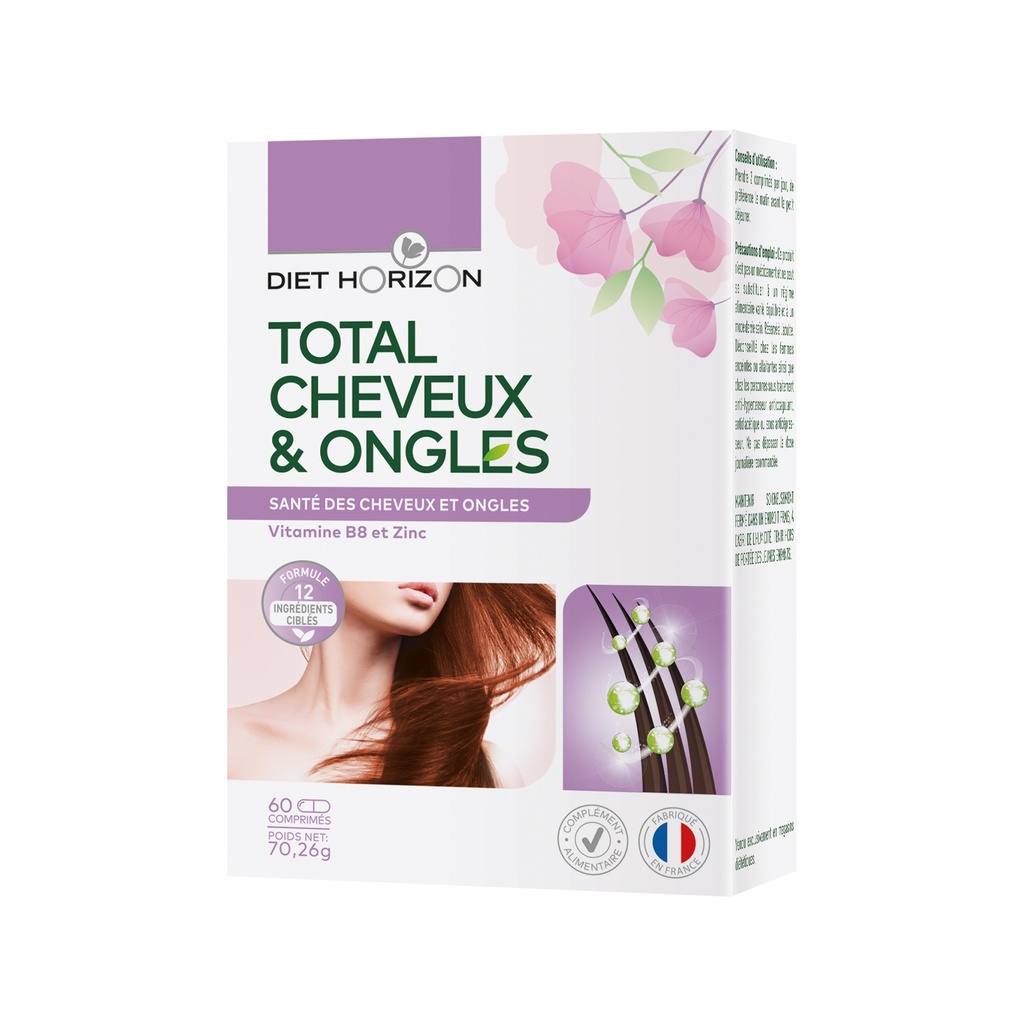 TOTAL CHEVEUX & ONGLES SYNERGIE 60 COMPRIMÉS