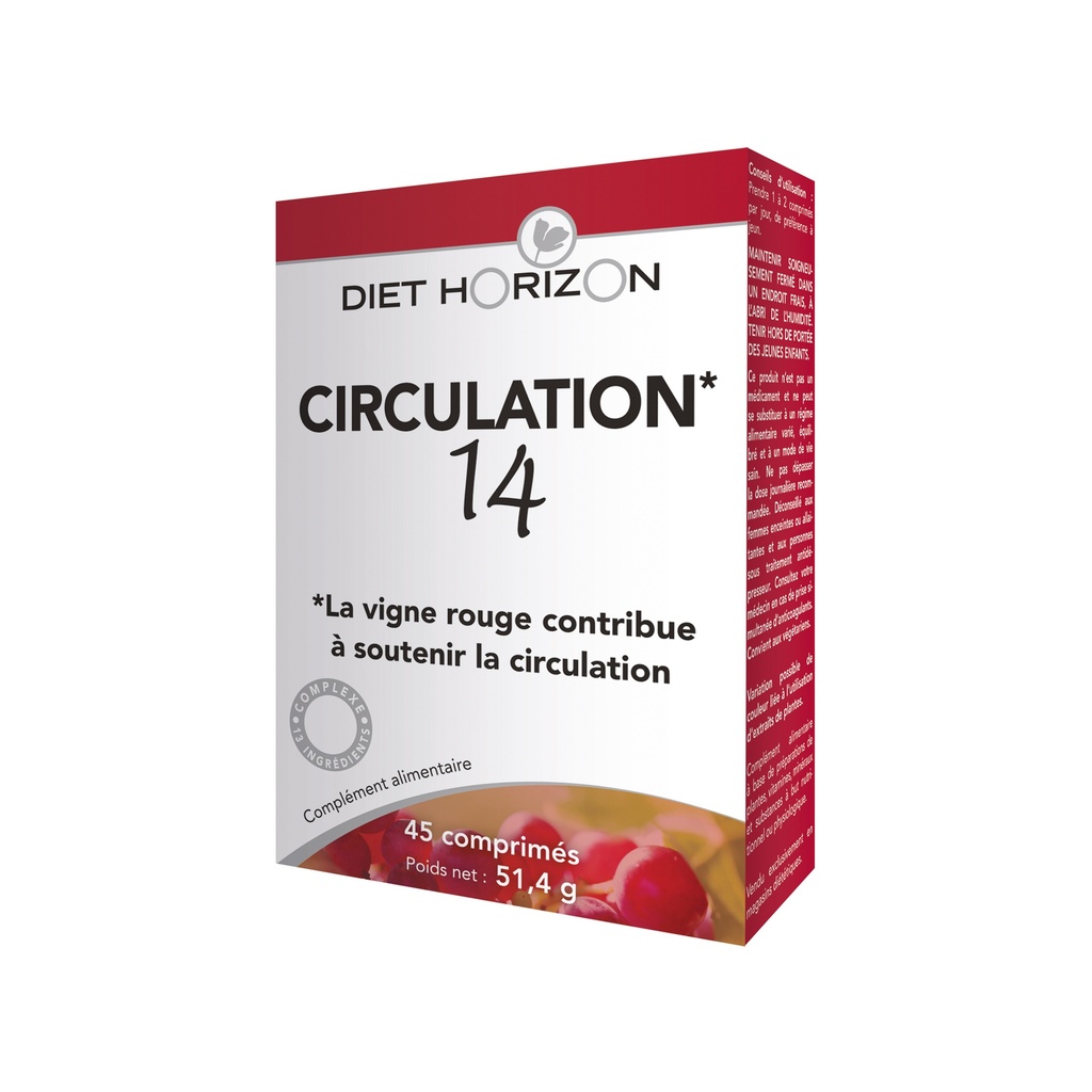 CIRCULATION'14 SYNERGIE 45 COMPRIMÉS