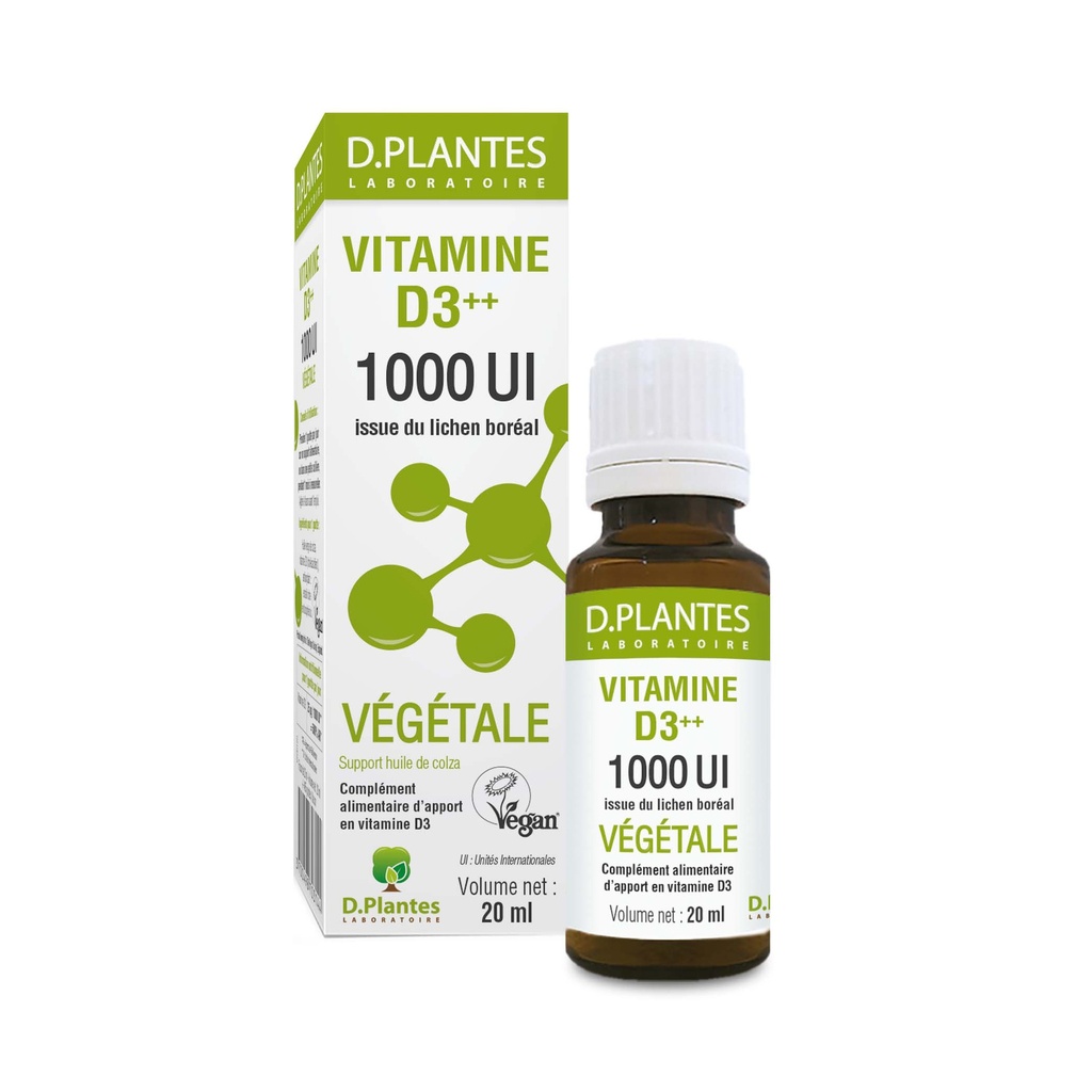 VITAMINE D3 VÉGÉTALE 1000UI 20 ML