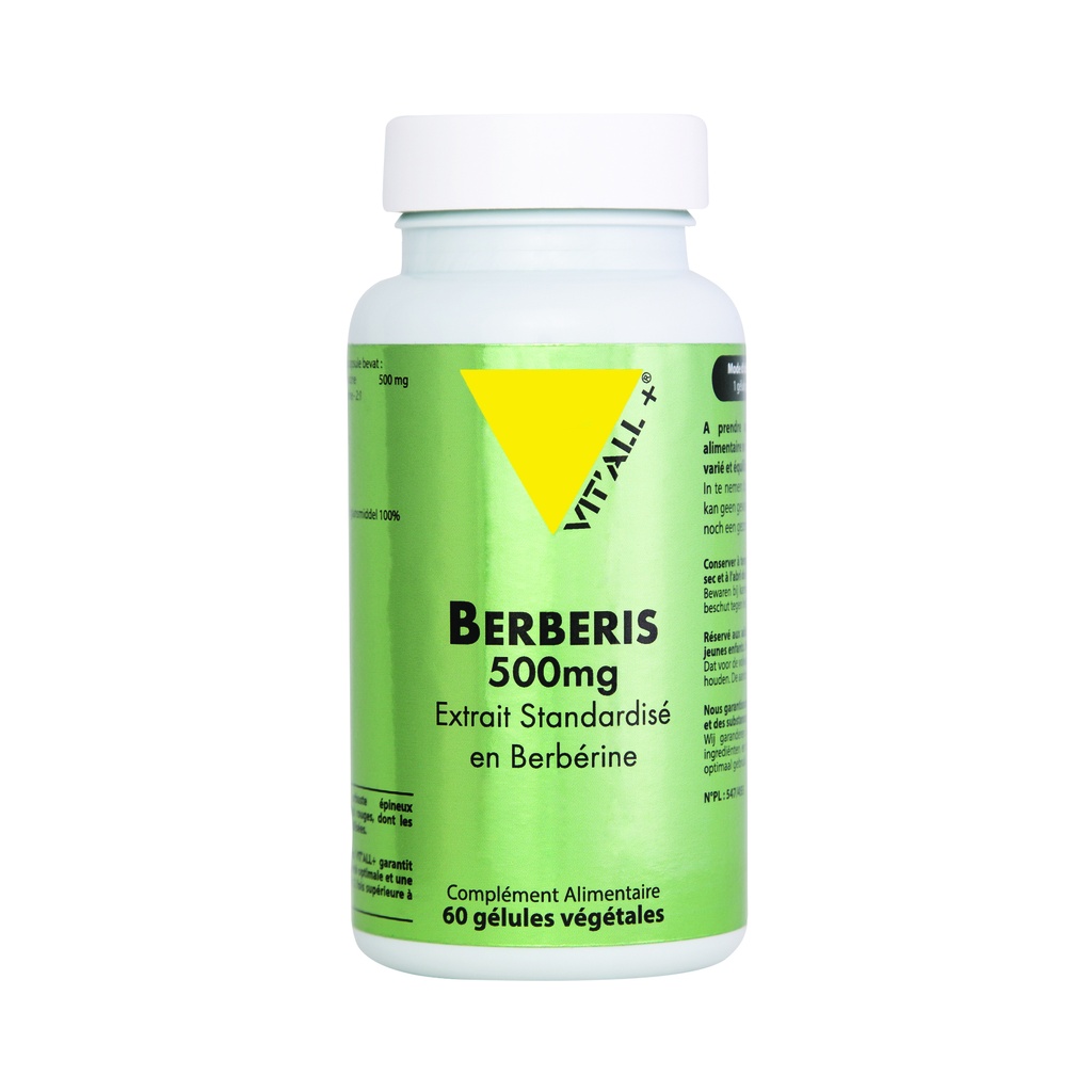 BERBERIS 500MG EN BERBERINE ES 60 GÉLULES