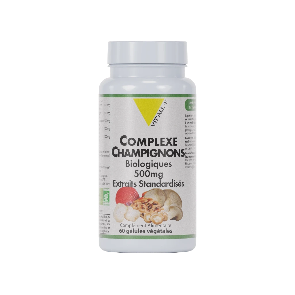 COMPLEXE CHAMPIGNONS BIO* 500MG 60 GÉLULES