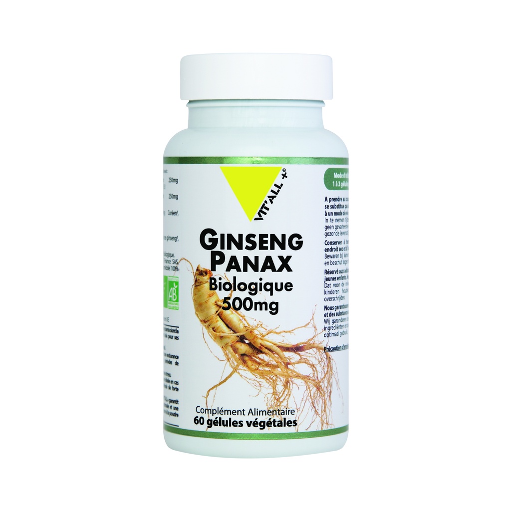 GINSENG PANAX BIO* 500MG ES 60 GÉLULES